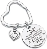Simple Style Letter Heart Shape 201 Stainless Steel Valentine'S Day Unisex Keychain sku image 5