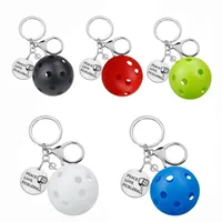 Modern Style Letter Ball 201 Stainless Steel Unisex Unisex Keychain main image 1