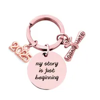 Simple Style Letter Number 201 Stainless Steel Unisex Keychain sku image 6