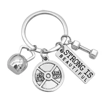Simple Style Letter Barbell Alloy Unisex Unisex Keychain main image 3
