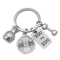 Simple Style Letter Barbell Alloy Unisex Unisex Keychain main image 5