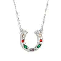 French Style U Shape 304 Stainless Steel Plating 18K Gold Plated Women's Pendant Necklace main image 5