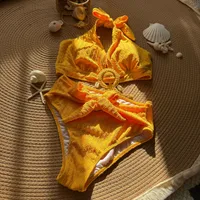 Women's Solid Color 2 Pieces Set Swimwear sku image 5