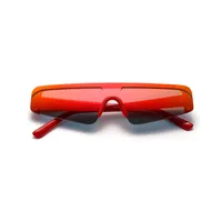 Vacation Simple Style Color Block Ac Cat Eye Half Frame Glasses main image 2