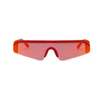 Vacation Simple Style Color Block Ac Cat Eye Half Frame Glasses main image 4