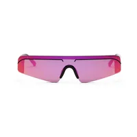 Vacation Simple Style Color Block Ac Cat Eye Half Frame Glasses main image 5