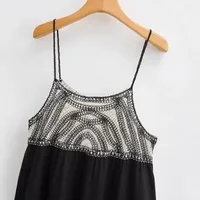 Women's Strap Dress Sexy Strap Patchwork Sleeveless Color Block Above Knee Casual Holiday Party main image 4