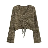 Women's T-shirt Long Sleeve T-Shirts Casual Elegant Streetwear Solid Color sku image 1