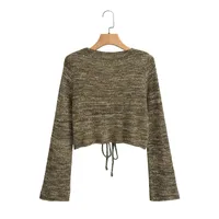 Women's T-shirt Long Sleeve T-Shirts Casual Elegant Streetwear Solid Color main image 3