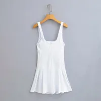 Women's Sheath Dress Elegant Strap Sleeveless Solid Color Above Knee Holiday Daily Selfie main image 3