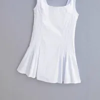 Women's Sheath Dress Elegant Strap Sleeveless Solid Color Above Knee Holiday Daily Selfie main image 4