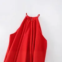 Women's Strap Dress Elegant Strap Sleeveless Solid Color Knee-Length Holiday Banquet Selfie main image 4