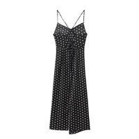 Women's Strap Dress Elegant Strap Sleeveless Round Dots Maxi Long Dress Holiday Banquet Selfie main image 3