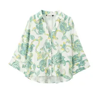 Women's Blouse Long Sleeve Blouses Elegant Stripe Solid Color main image 3