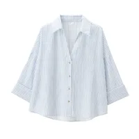 Women's Blouse Long Sleeve Blouses Elegant Stripe Solid Color main image 4