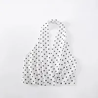 Women's Sheath Dress Elegant Halter Neck Sleeveless Round Dots Midi Dress Holiday Banquet Selfie main image 4