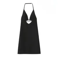 Women's Sheath Dress Elegant Strap Sleeveless Solid Color Above Knee Holiday Banquet Selfie main image 2