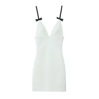 Women's Strap Dress Elegant Strap Sleeveless Solid Color Above Knee Holiday Banquet Selfie main image 2