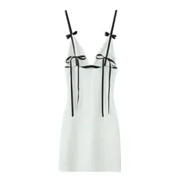 Women's Strap Dress Elegant Strap Sleeveless Solid Color Above Knee Holiday Banquet Selfie main image 3