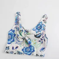 Women's Floral Dress Elegant V Neck Sleeveless Printing Midi Dress Holiday Banquet Selfie main image 4