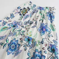 Women's Floral Dress Elegant V Neck Sleeveless Printing Midi Dress Holiday Banquet Selfie main image 5