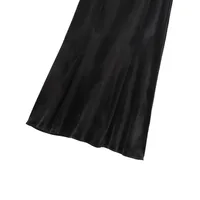 Women's Skirt Simple Style Solid Color Midi Dress Banquet Evening Party main image 4