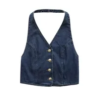 Women's Vest Tank Tops Backless Sexy Simple Style Solid Color main image 2