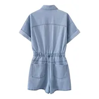 Women's Casual Daily Simple Style Solid Color Shorts Rompers main image 3