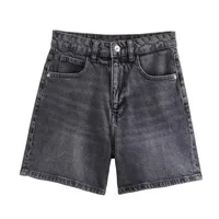 Women's Casual Daily Simple Style Solid Color Shorts Jeans main image 3