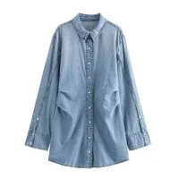 Women's Blouse Long Sleeve Blouses Simple Style Solid Color main image 4