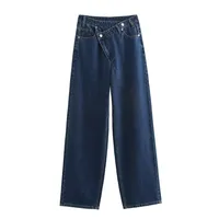 Women's Casual Daily Street Simple Style Solid Color Full Length Jeans main image 4