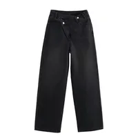 Women's Casual Daily Street Simple Style Solid Color Full Length Jeans sku image 19