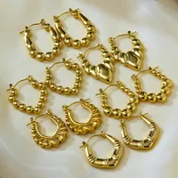 1 Set 1 Pair Elegant Irregular Irregular 304 Stainless Steel 18K Gold Plated Earrings main image 5