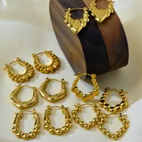 1 Set 1 Pair Elegant Irregular Irregular 304 Stainless Steel 18K Gold Plated Earrings main image 1