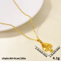 Vacation Simple Style Mushroom 304 Stainless Steel Plating Women's Pendant Necklace main image 2