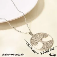 Vacation Simple Style Solid Color 304 Stainless Steel Plating Women's Pendant Necklace sku image 1