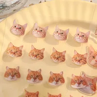 3 Sheets Per Pack Cat Learning School PVC Paper Cute Stickers main image 8