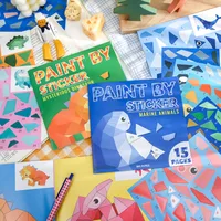 14 Pieces Per Book Animal Class Learning School Paper Cartoon Style Cute Handmade Stickers main image 1