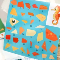 14 Pieces Per Book Animal Class Learning School Paper Cartoon Style Cute Handmade Stickers main image 7
