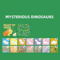 14 Pieces Per Book Animal Class Learning School Paper Cartoon Style Cute Handmade Stickers sku image 2