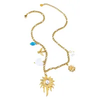 Retro Flower Bow Knot 304 Stainless Steel Women's Necklace main image 6
