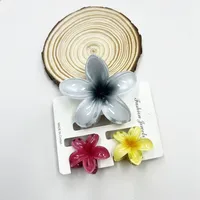 Women's Sweet Flower Plastic Resin Hair Claws sku image 27