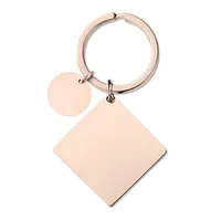 Vintage Style Classic Style Rainbow Jellyfish Customization Laser Engraving Metal Unisex Bag Pendant Keychain main image 5