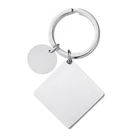 Vintage Style Classic Style Rainbow Jellyfish Customization Laser Engraving Metal Unisex Bag Pendant Keychain sku image 8