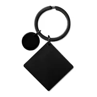 Vintage Style Classic Style Rainbow Jellyfish Customization Laser Engraving Metal Unisex Bag Pendant Keychain sku image 12