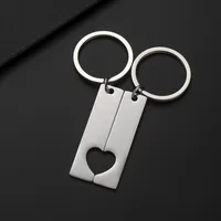 Classic Style Customization Laser Engraving Heart Shape 201 Stainless Steel Plating Unisex Bag Pendant Keychain main image 6