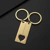Classic Style Customization Laser Engraving Heart Shape 201 Stainless Steel Plating Unisex Bag Pendant Keychain main image 7