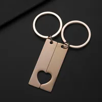 Classic Style Customization Laser Engraving Heart Shape 201 Stainless Steel Plating Unisex Bag Pendant Keychain main image 4