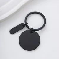 Basic Modern Style Geometric Customization Laser Engraving Metal Plating Unisex Bag Pendant Keychain sku image 8