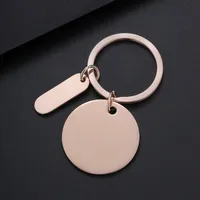 Basic Modern Style Geometric Customization Laser Engraving Metal Plating Unisex Bag Pendant Keychain main image 7